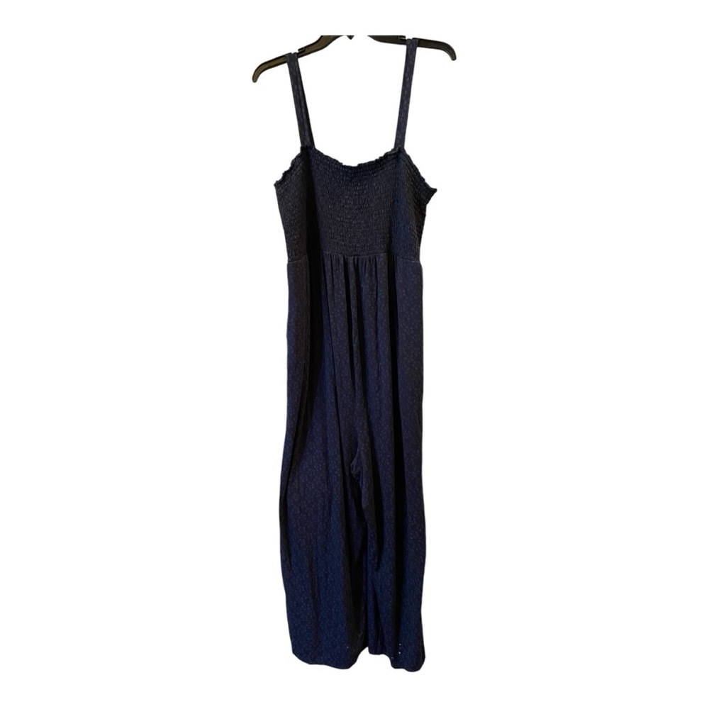 Isabel Maternity Blue Smocked Floral Jumpsuit - Size XXL - Picture 3 of 6